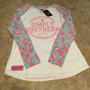 NWT Simply southern long sleeve top size medium